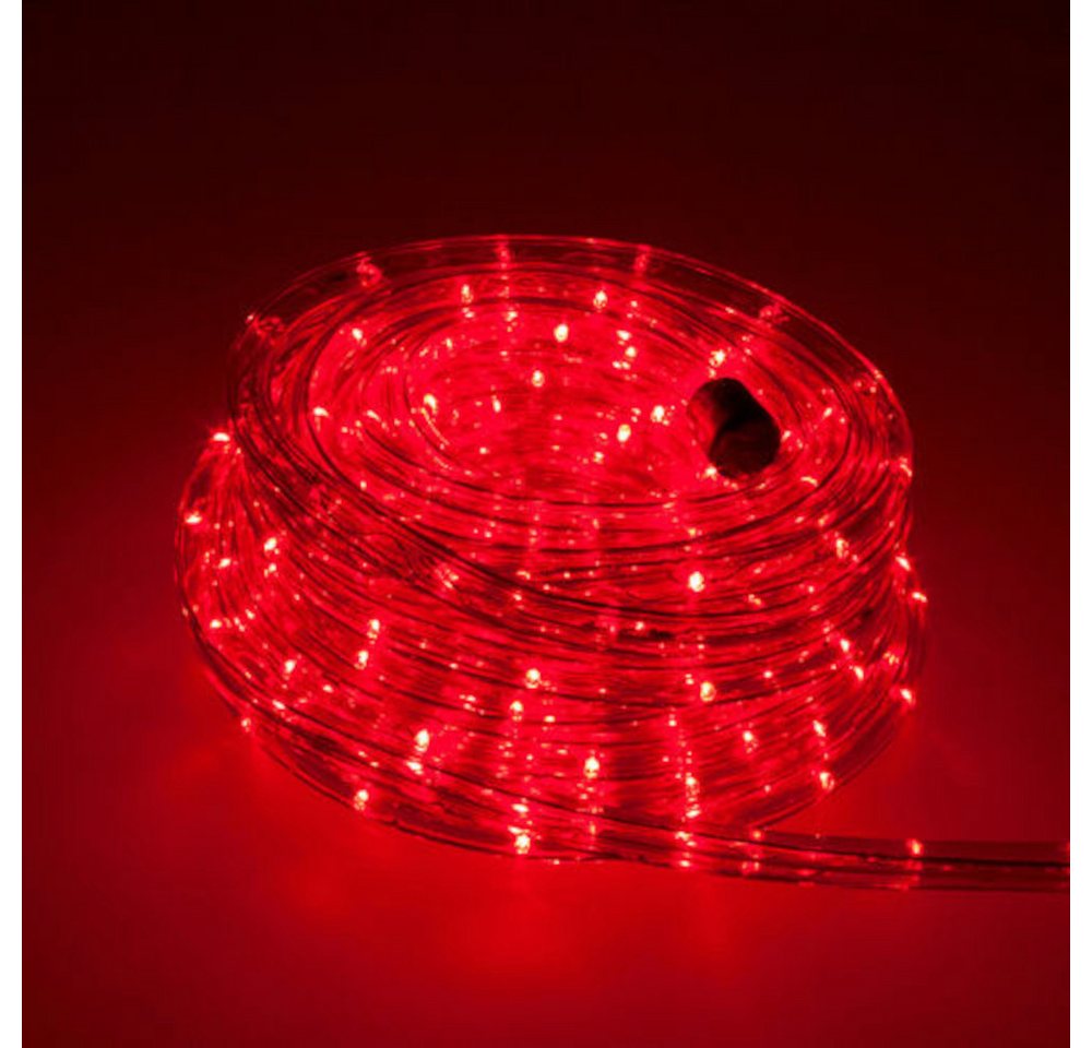Trade-Shop LED-Lichterschlauch Komplett Set mit Zubehör Lichterkette beleuchtet F3 LED, Rot 5m, Länge des Stromkabels: ca. 40cm / Set mit Endkappe und Montageclips Trade-Shop LED-Lichterschlauch Komplett Set mit Zubehör Lichterkette beleuchtet F3 LED, Rot 5m, Länge des Stromkabels: ca. 40cm / Set mit Endkappe und Montageclips von Trade-Shop