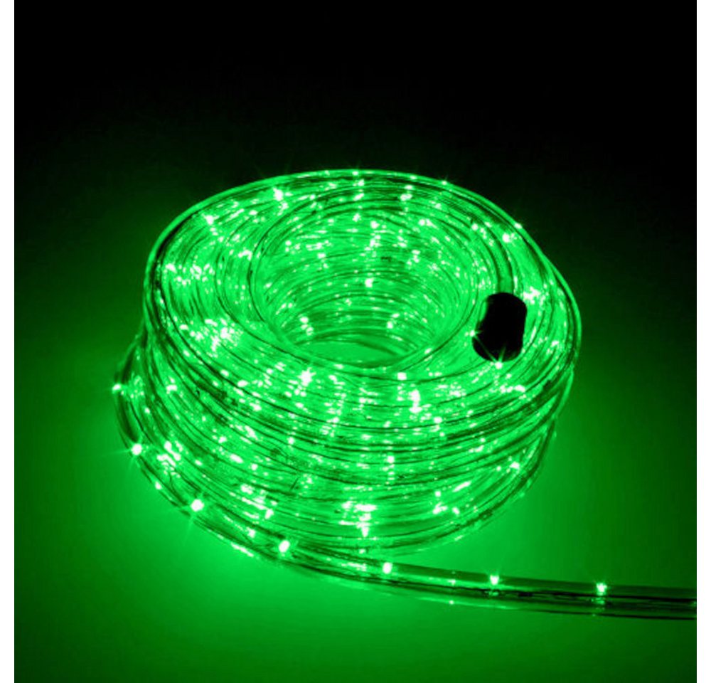 Trade-Shop LED-Lichterschlauch LED-Beleuchtung 36 LED/Meter für Balkon Terrasse Garten, Grün 5m, Länge des Stromkabels: ca. 40cm / Set mit Endkappe und Montageclips Trade-Shop LED-Lichterschlauch LED-Beleuchtung 36 LED/Meter für Balkon Terrasse Garten, Grün 5m, Länge des Stromkabels: ca. 40cm / Set mit Endkappe und Montageclips von Trade-Shop