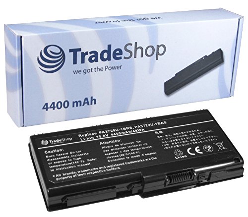 Trade-Shop Li-Ion Akku, 10,8V/11,1 / 4400mAh kompatibel mit Toshiba Qosmio X500 X505 Satellite P500 P500D P505 P505D ersetzt PA3729U PA3730U PABAS207 von Trade-Shop