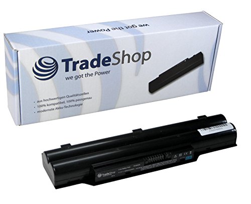 Trade-Shop Li-Ion Akku 10,8V/11,1V / 4400mAh ersetzt Fujitsu-Siemens Lifebook CP477891-01 FMVNBP186 FPCBP250 FPCBP250AP FPCBP274 FPCBP274AP S26391-F495-L100 von Trade-Shop