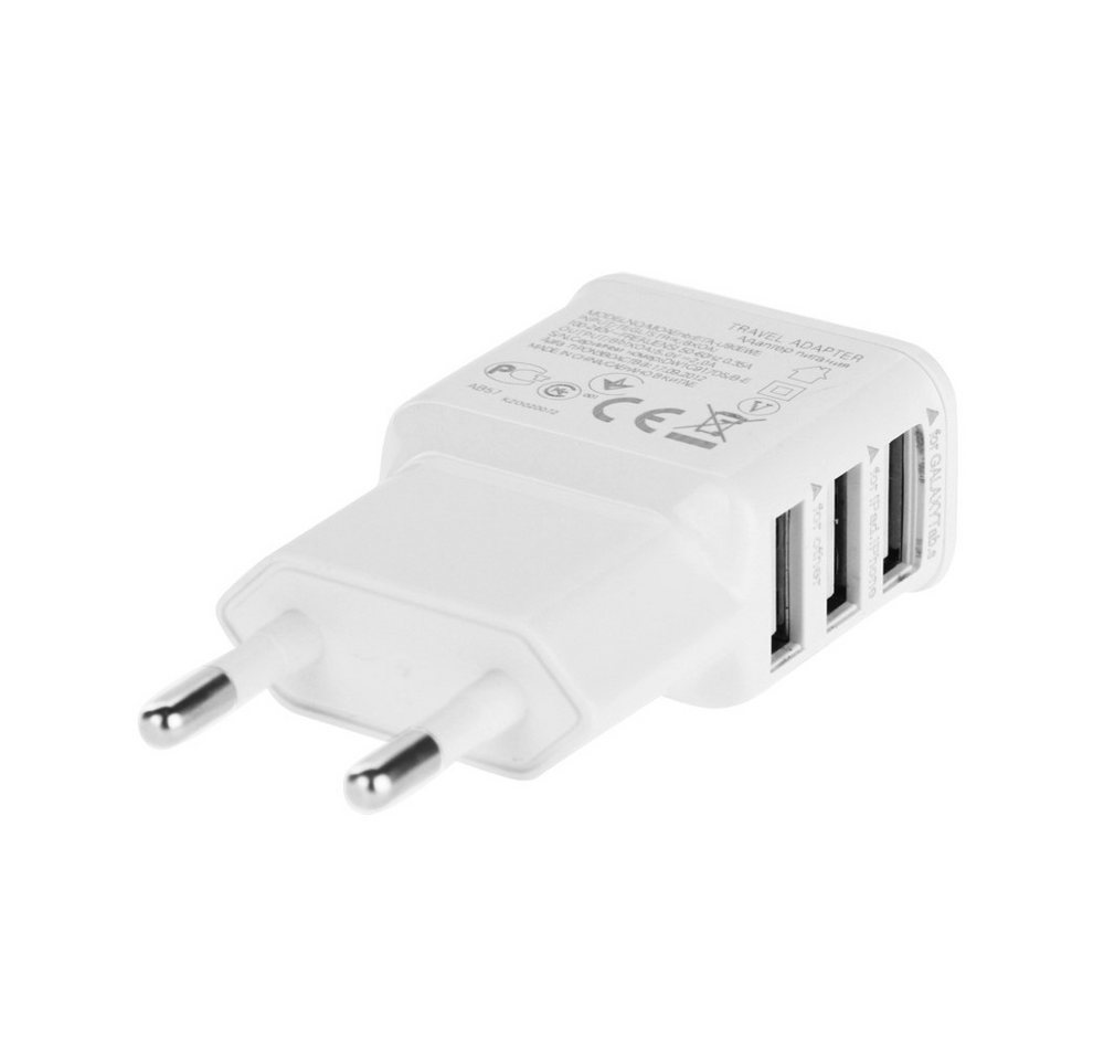 Trade-Shop Mini 3-fach USB Universal Netzteil Reiseadapter 220V Ladegerät Flach Mehrfachsteckdose 3-fach, Geeignet für Smartphone, Tablet, e-Book-Reader, Navigationsgerät etc. Trade-Shop Mini 3-fach USB Universal Netzteil Reiseadapter 220V Ladegerät Flach Mehrfachsteckdose 3-fach, Geeignet für Smartphone, Tablet, e-Book-Reader, Navigationsgerät etc. von Trade-Shop