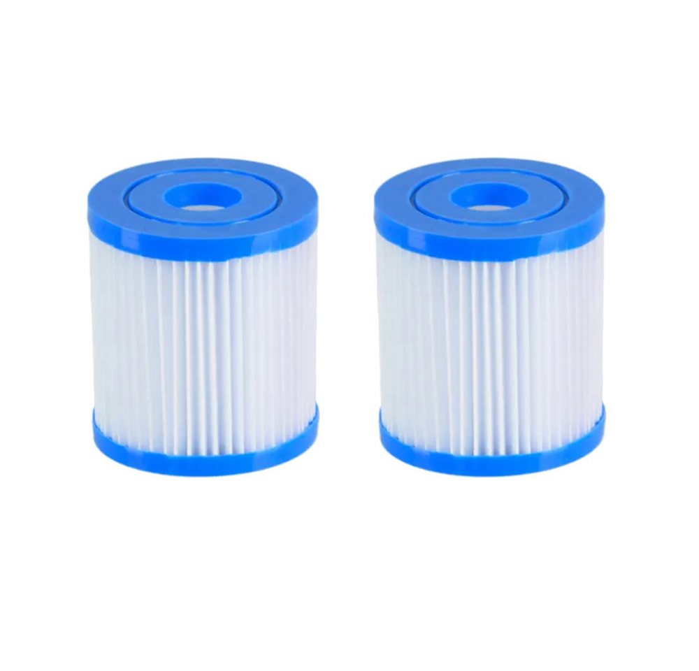 Trade-Shop Pool-Filterkartusche Poolfilter 2x passend für Bestway Flowclear 58381 58145 58093 Größe 1, Zubehör für Bestway 58093 (Größe 1) Intex 59904 E (Typ E), Filterpatrone / Kartuschenfilter / Lamellenfilter / Ersatzfilter von Trade-Shop