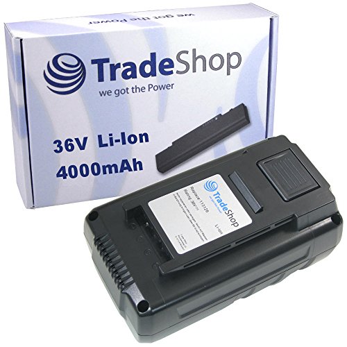 Trade-Shop Premium Li-Ion Akku 36V / 4000mAh / 144Wh kompatibel mit Al-Ko SF 4036 Akku-Vertikutierer ST 4048 Akku Schneefräse von Trade-Shop