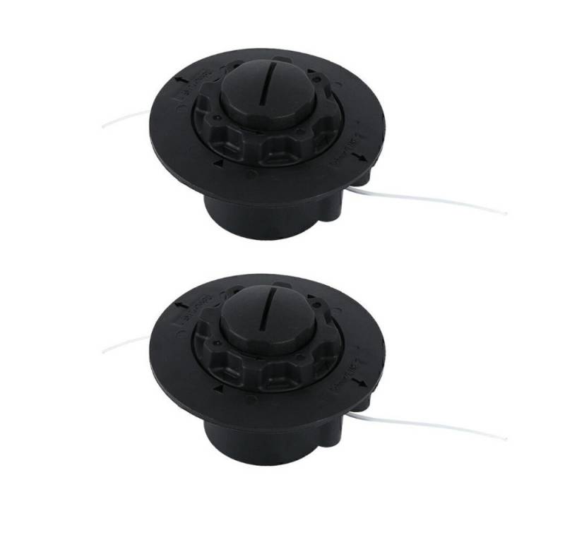 Trade-Shop Rasentrimmer-Ersatzspule Mähkopf 2x passend für Stihl FSE71 FSE81 FSA65 ersetzt AutoCut C5-2, (2-St), Nylon Doppelfaden / M8 x 1,25mm Linksgewinde / Ersatz für Motorsense von Trade-Shop