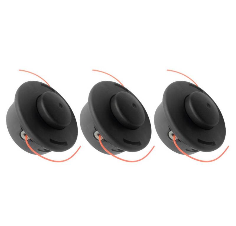 Trade-Shop Rasentrimmer-Ersatzspule Mähkopf 3x passend für Stihl FS160 FS180 FS220 FS280 FS290 FS300 FS310, (3-St), Nylon Doppelfaden / M12 x 1,5mm Linksgewinde / Ersatz für Motorsense von Trade-Shop