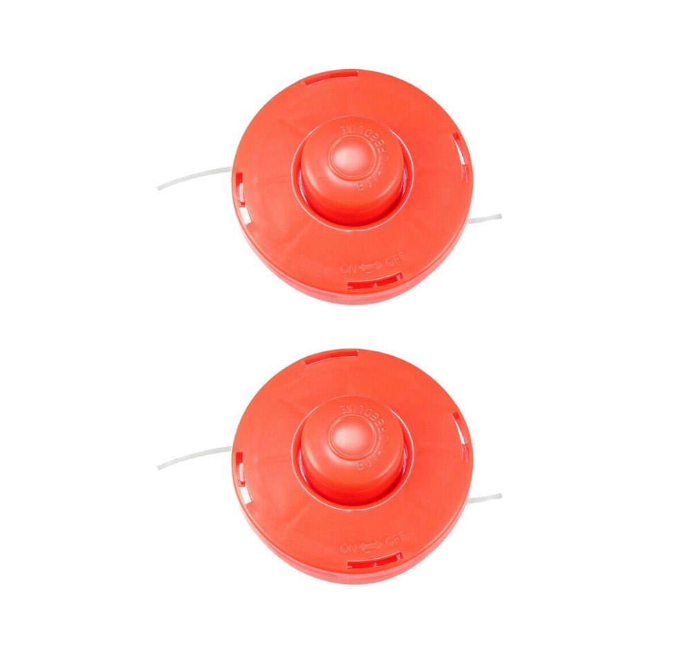 Trade-Shop Rasentrimmer-Ersatzspule Trimmerkopf 2x passend für EINHELL BG-BC 25 AS Benzin Freischneider, (2-St), Nylon Doppelfaden / Anschluss: M10 x 1,25mm Linksgewinde von Trade-Shop