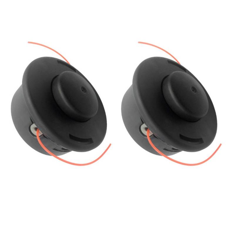 Trade-Shop Rasentrimmer-Ersatzspule Trimmerkopf 2x passend für Stihl FS350 FS360 FS400 FS410 FS450 FS460, (2-St), Nylon Doppelfaden / M12 x 1,5mm Linksgewinde / Ersatz für Motorsense von Trade-Shop