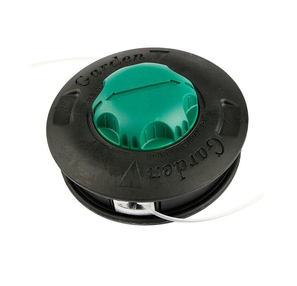 Trade-Shop Rasentrimmer-Ersatzspule Trimmerkopf passend für Efco, Oleo-Mac, Powermat, Erman, Fuxtec, 8.50 m Fadenlänge, (1-St), Gewindeanschluss: M10 x 1,25mm (Links) / Load & Go Schnell-Ladesystem von Trade-Shop