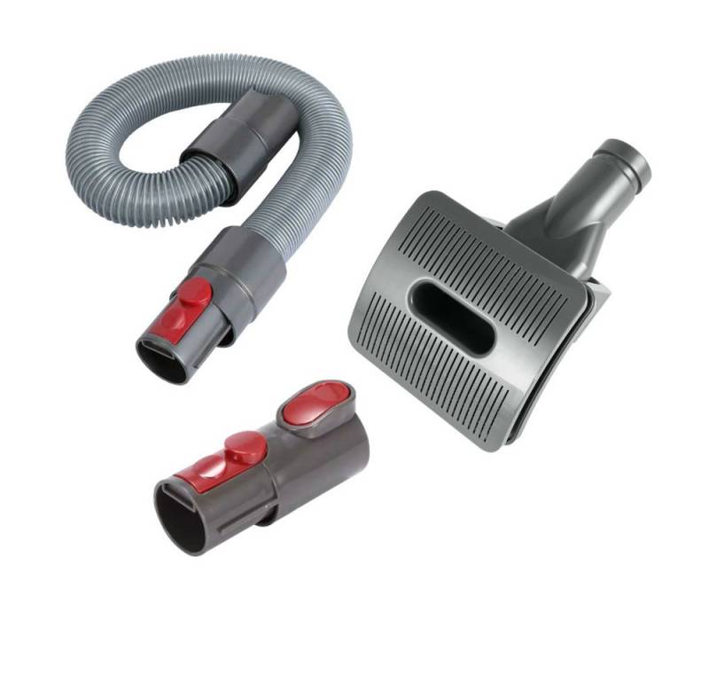 Trade-Shop Reinigungs-Set 3in1 passend für Dyson DC23 DC23 T2 DC24 DC25 DC26 DC27 DC28C DC29, (3-St), Set bestehend aus Saugschlauch, Tierhaarbürste und Steck-Adapter von Trade-Shop