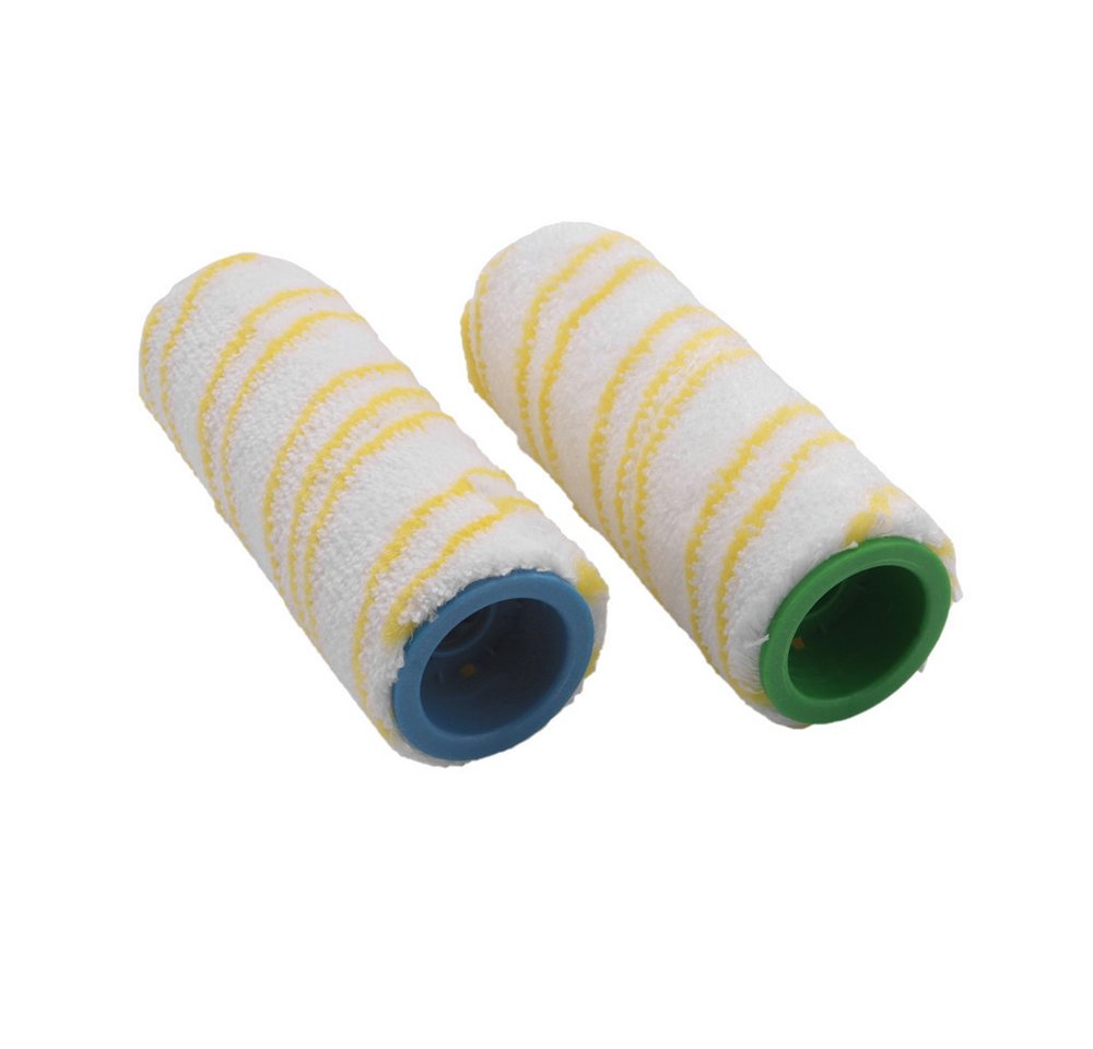 Trade-Shop Reinigungsbürsten-Set 2in1 passend für Kärcher FC 3, FC 3D, FC 5, FC 7, EWM 2, EWM 2 Premium, Kärcher 2.055-006.0, 2.055-007.0 / Ersatz-Walzen für Hartbodenreiniger, (2-tlg), saugstark, fusselfrei und strapazierfähig / Material: Mikrofaser von Trade-Shop