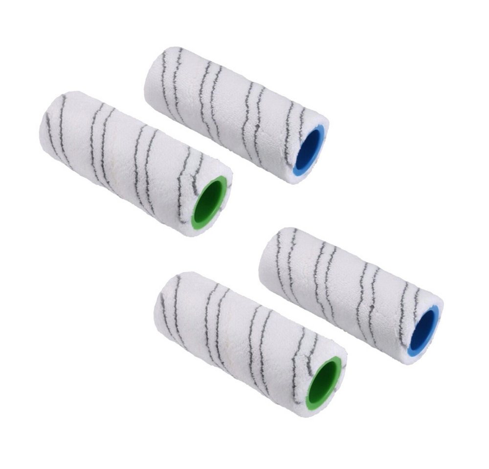 Trade-Shop Reinigungsbürsten-Set 4in1 Reinigungswalzen passend für Kärcher FC 3, FC 3D, FC 5, FC 7, ersetzt Kärcher 2.055-007.0, 2.055-006.0 / Hartbodenreiniger-Zubehör, (4-tlg), saugstark, fusselfrei und strapazierfähig / schonende Feuchtreinigung von Trade-Shop