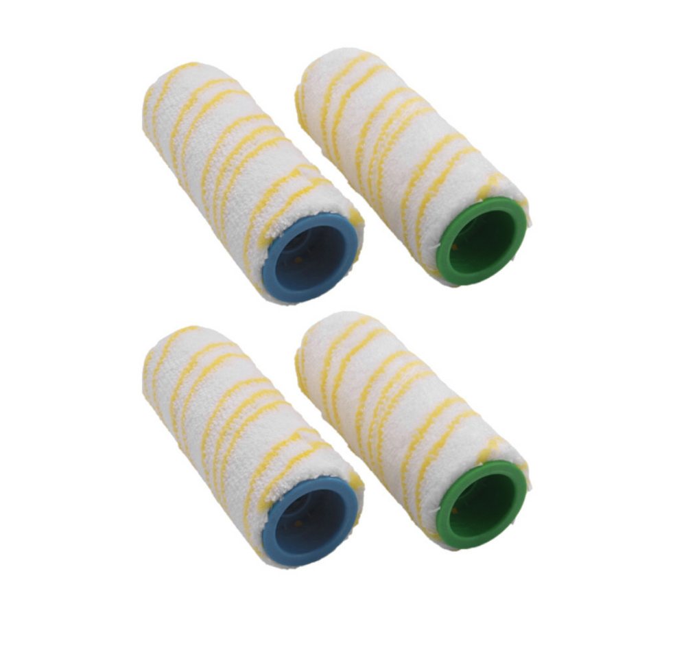 Trade-Shop Reinigungsbürsten-Set 4in1 passend für Kärcher FC 3, FC 3D, FC 5, FC 7, EWM 2, EWM 2 Premium, ersetzt Kärcher 2.055-006.0 2.055-007.0 / Walzen für Hartbodenreiniger, (4-tlg), saugstark, fusselfrei und strapazierfähig / Material: Mikrofaser von Trade-Shop