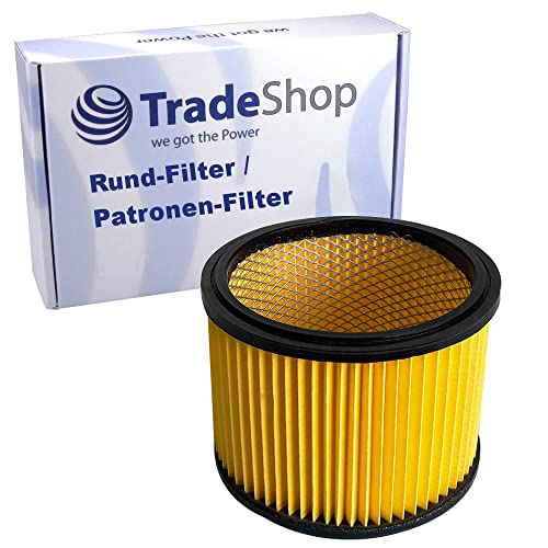 Trade-Shop Rund-Filter/Falten-Filter/Lamellen-Filter/Patronen-Filter Ersatz für Einhell TC VC1820S TC-VC1820SA TC-VC1930S TC-VC1930SA von Trade-Shop