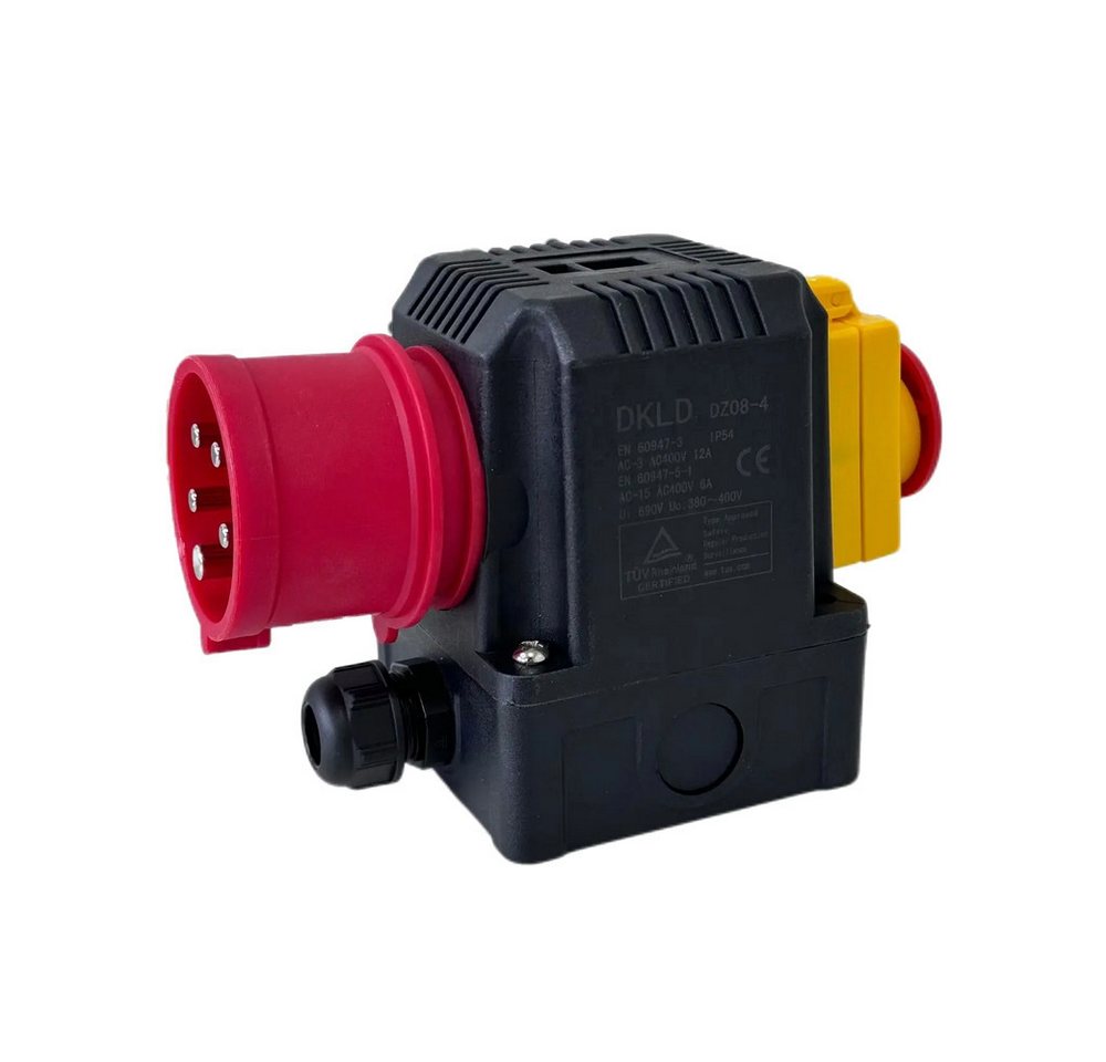 Trade-Shop Schalter Motorstarter Typ DZ08-4 für Werkzeugmaschinen wie Holzspalter, mit Schutzkappe und Notaus-Klappe für zusätzlichen Schutz Trade-Shop Schalter Motorstarter Typ DZ08-4 für Werkzeugmaschinen wie Holzspalter, mit Schutzkappe und Notaus-Klappe für zusätzlichen Schutz von Trade-Shop