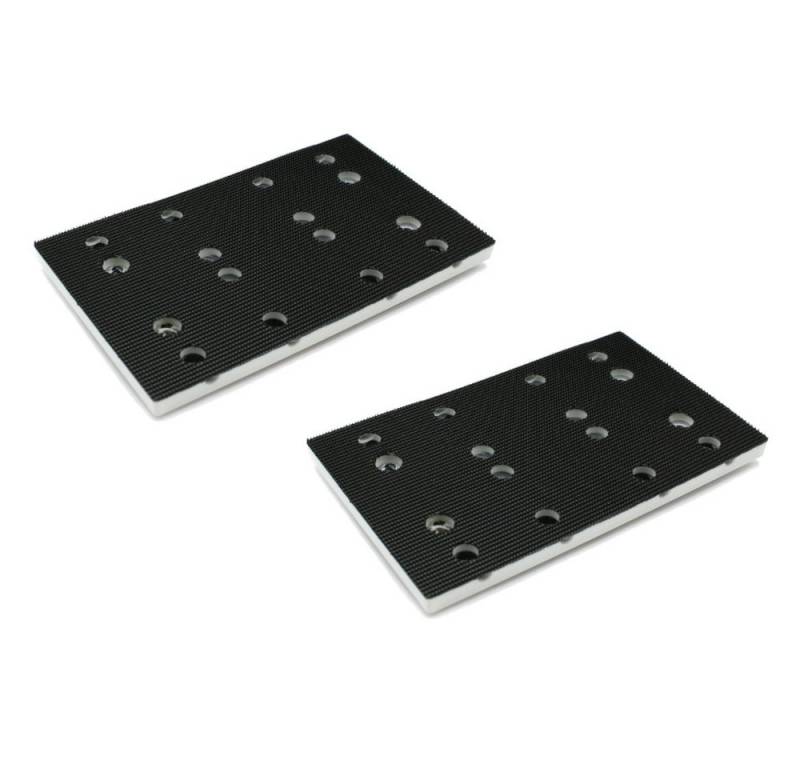 Trade-Shop Schleifschuh 2x passend für Festool RS 400, RTS 400, RTS 400 REQ, RTSC 400, 2-St., Maße: 80 x 130mm / Anzahl der Absauglöcher: 12 von Trade-Shop