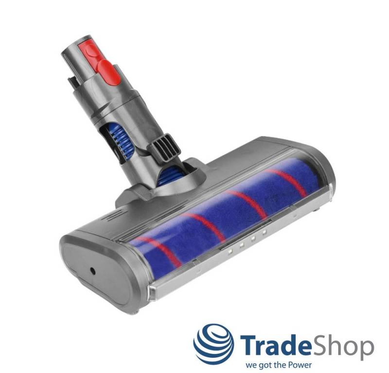 Trade-Shop Turbodüse passend für Dyson 966489-08 966489-11 966489-04 966489-12 966489-15, Zubehör für Dyson Akku Staubsauger, mit LED / Turbodüse / Hartbodendüse / Softwalze von Trade-Shop