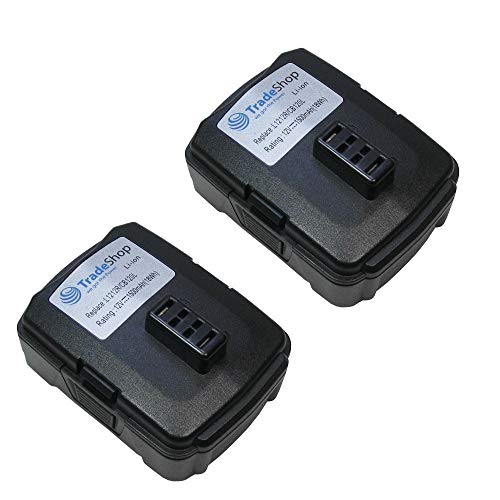 2x Hochleistungs Li-Ion Akku 12V / 1500mAh für Ryobi BID1201 CAH120LK CD100 CK212DA CKF120LM CR1201 CS1201 HJP001 HJP001K HJP002 HP612K JG001 LSD1201PB LSD1202PB CHL12K von TradeShop