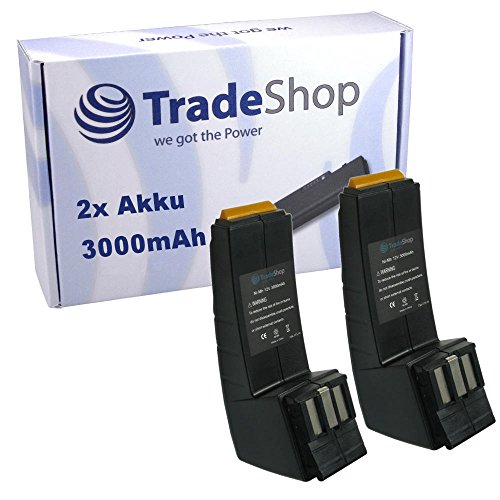 2x Hochleistungs Ni-MH Akku 12V / 3000mAh für Festool Festo BPH-12 BPH-12-C C-12 FS-1224 BP-CDD-12 CDD-12-FX CENCC45Plus C-12-DUO CDD-12 CDD-12-E C-12-GG CCD-12-ESC%0d%0a von TradeShop