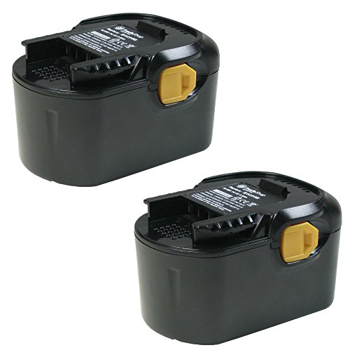 2x Hochleistungs Ni-MH Akku 14,4V / 3000mAh ersetzt AEG 4935413106, 4935416790, B1414G, B1415R, B1420R, B-1414-G, B-1415-R, B-1420-R, M1430R, M-1430-R, GBS 14.4V von TradeShop