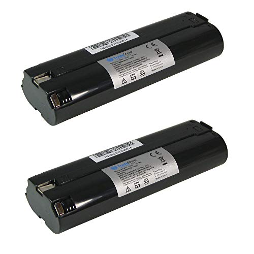 2x Hochleistungs Werkzeug Ni-MH Akku 7,2V 3000mAh ersetzt Makita 7033 7000 7001 7002 632003-2 191679-9 6320032 1925322 6320024 1938886 1916769 1916799 903-D ML-700 für 903D 4000 6000 DA ML700 UM UH von TradeShop