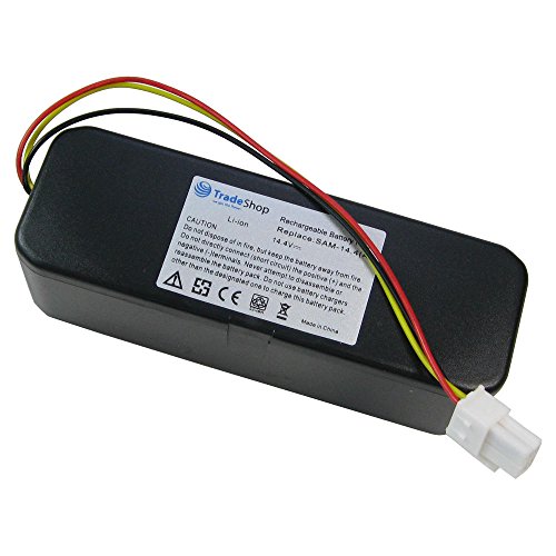 Hochleistungs Li-Ion Akku 14,4V / 5200mAh ersetzt VCA-RBT20 VCARBT20 VCA-RBT-20 für Samsung Navibot SR-8840 SR-8845 SR-8855 SR-8895 VCR-8845 SR-8848 VCR-8855 SR-8990 VCR-8895 von TradeShop