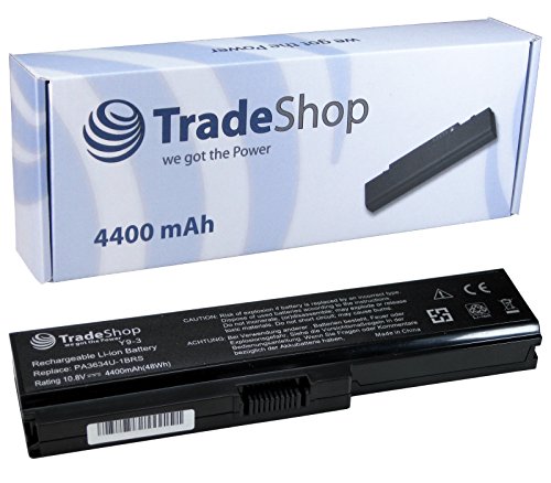 Hochleistungs Li-Ion Qualitäts Akku 10,8V/11,1 4400mAh für Toshiba Satellite C660 C660D L510 L600 Serie C660-102 Pro C660-16M Pro C660-219 Pro C660-2F9 Pro C660D-185 L510-EZ140 Pro L510/004 L600-K01 L600-K06B von TradeShop