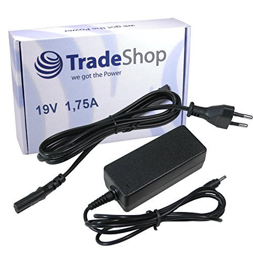 Notebook Laptop Netzteil Ladegerät Ladekabel Adapter 19V/1,75A inkl. Stromkabel ersetzt Asus EXA1206CH, 0A001-00330100, ADP-45AW, 90-XB34N0PW00000Y, ADP-40MHB, MBA1307, 0A001-00040700 von TradeShop