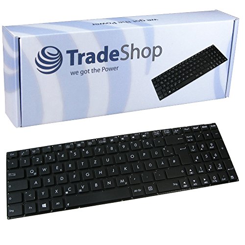 Original Tastatur Notebook Keyboard Ersatz Deutsch QWERTZ für Asus X550LA-DH51 X550LA-DH71 X550LA-RI7T27 X550LA-XH51 X550LAV X550LAV-XX771D X550LAV-XX772D X550LB (Deutsches Tastaturlayout) von Trade-Shop we got the Power