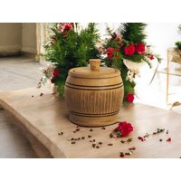 Handgefertigte Holzdose Aus Buchenholz - 220 Ml Vorratsbehälter, 12 cm Höhe, Nachhaltig & Natürlich Perfekt Für Küche, Gewürze Oder Deko Handgefertigte Holzdose Aus Buchenholz - 220 Ml Vorratsbehälter, 12 cm Höhe, Nachhaltig & Natürlich Perfekt Für Küche, Gewürze Oder Deko von TradeofHandmade