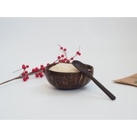 Handgemachte Schale Und Löffel Aus Holz - Nachhaltige Holzdeko, Müslischale, Obstschale, Salatschüssel, Perfekt Als Geschenk von TradeofHandmade