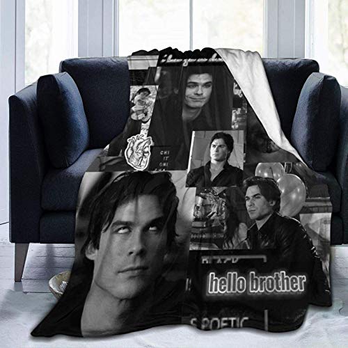 TradesForU Damon Salva-Tore Decke Staffel 5 Team Damon 1864 TV Show Charakter Kunst Abstraktes Bild Moderne Familie Schlafzimmer Dekoration Zubehör Thema Geschenke Malerei Merchandise 80 x von TradesForU