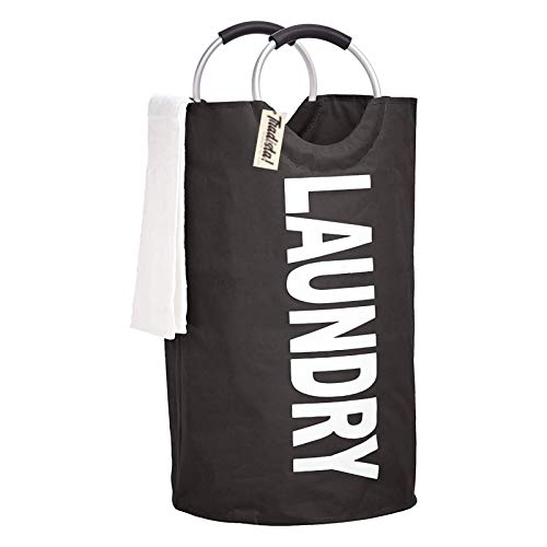 Tadista Wäschekorb Faltbar Wäschesammler Wäschesack - Laundry Baskets - Wäschesack -Schwarz von Tradista
