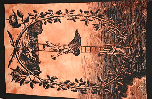 Traditional Jaipur Hieroglyphische Figuren hermetische Philosophie Angel Wall Art Poster, Gott der Gnade, Wandgestaltung, böhmische Wandbehang 30"x 40" von Traditional Jaipur