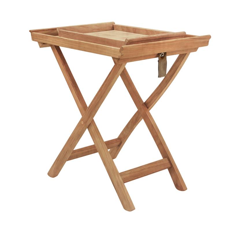 Traditional Teak - Serving Tray with Tray Stand - Tabletttisch aus Teak von Traditional Teak