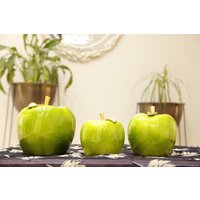 Handgemachter Apfel, Dekorativer Grüner Apfel-Set, Apfeldekor, Dekoratives Objekt, Ornament Für Heimkollektion von TraditionaldesignTR