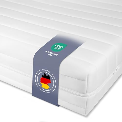 Träumegut24 - ergonomische 7-Zonen Matratze 140x200 cm | Größe + Höhe wählbar | Härtegrad H2&H3 | Kaltschaummatratze | Hautfreundlicher Bezug | Oeko-TEX® | (140 x 200 cm, 11 cm) von Träumegut24