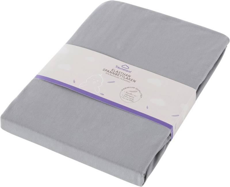 Träumeland Bettlaken Spannbetttuch Elasthan passend für OF Wood mini, Jersey-Elasthan, Gummizug: rundum, (1 Stück), mit abgerundeten Ecken von Träumeland