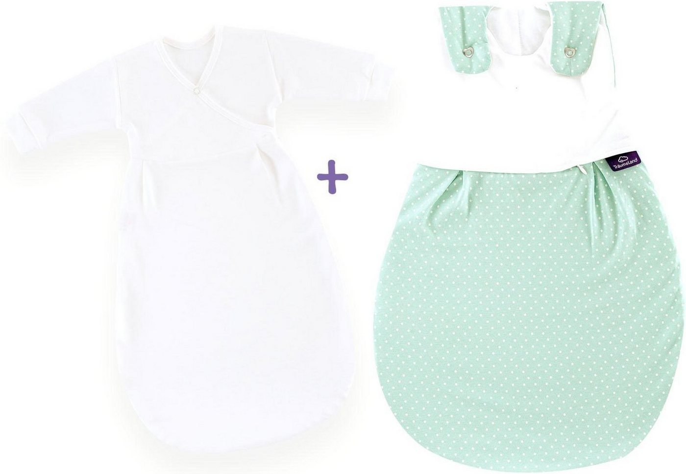 Träumeland Babyschlafsack Set Pünktchen mint (Packung, 3 tlg., 3er-Pack) von Träumeland