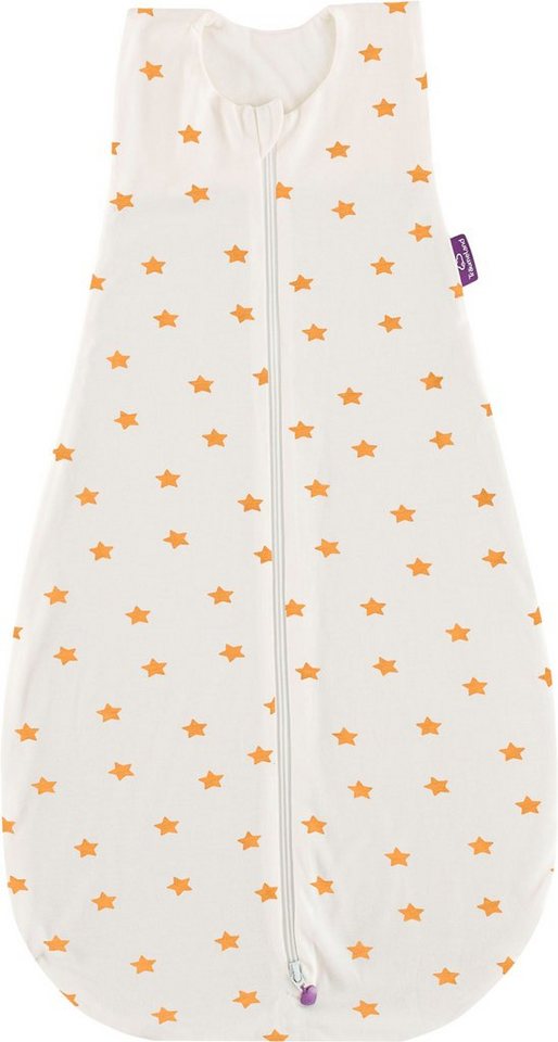 Träumeland Babyschlafsack Sommerschlafsack LIEBMICH Baumwolle, Design weiß mit gelben Sternen (1 tlg) von Träumeland