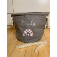Personalisierter Aufbewahrungskorb/Kinderzimmer Geschenk Geburt Kindergeburtstag von Traeumelei