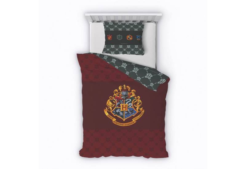 Träumschön Kinderbettwäsche Premium Baumwollbettwäsche 135x200 Harry Potter Design, Baumwolle, 2 teilig von Träumschön