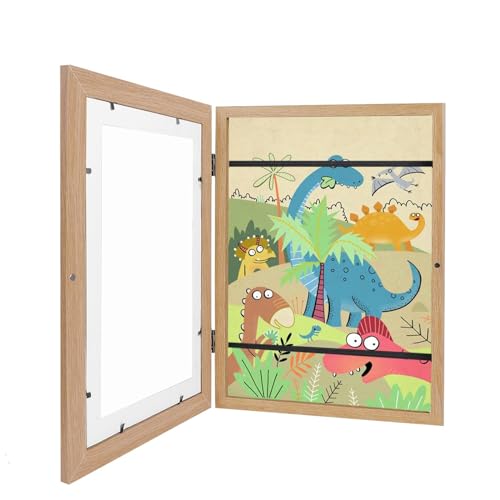 1 Stück Bilderrahmen Kinderzeichnungen A4 Kunst Bilderrahmen Kinder Kunstrahmen Frontöffnung A4 Kunstfoto Rahmen kinder Kunst Bilderrahmen Kids Art Frame Wand Kunst Fotorahmen holz von Trafagala