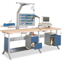 Aufbaugestell für Bedrunka+Hirth Arbeitsplatzsystem Basistisch, BxT 610 x 170 mm von Bedrunka+Hirth