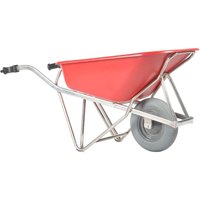 Matador Profi-Schubkarre aus Aluminium (ergonomisch), Pannensicherer Reifen von Matador