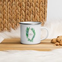 Fern Canyon - Kalifornien Emaille Tasse von TrailMemories