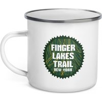 Finger Lakes Trail - New York Emaille Tasse von TrailMemories