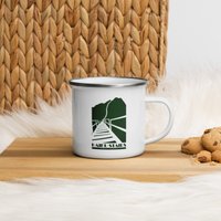 Haiku Treppen - Oahu, Hawaii Emaille Tasse von TrailMemories