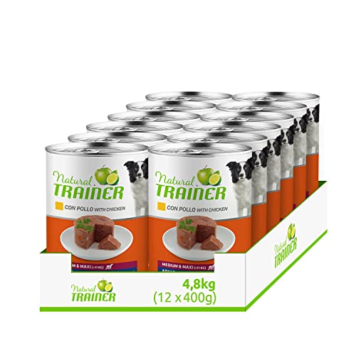 Natural Trainer Medium-Maxi Nassfutter für Hunde mit Huhn, 12 x 400 g Natural Trainer Medium-Maxi Nassfutter für Hunde mit Huhn, 12 x 400 g von Trainer