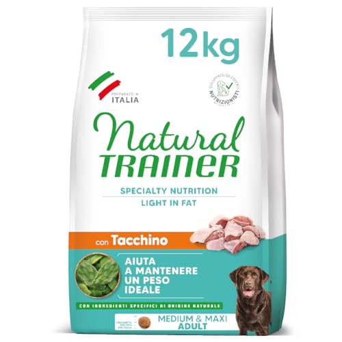 Natural trainer Ideal Weight Medium & Maxi Hundefutter für Erwachsene Hunde, leicht von Fett, mit Truthahn, 12 kg Natural trainer Ideal Weight Medium & Maxi Hundefutter für Erwachsene Hunde, leicht von Fett, mit Truthahn, 12 kg von Trainer