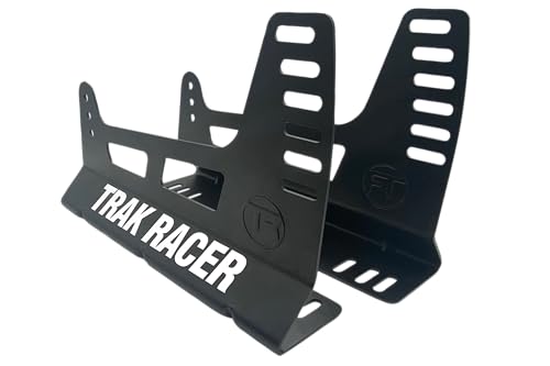 Trak Racer Übergroße verstellbare Sitzhalterung für GT Formula-Sitze Universalhalterung für Rennsimulatorsitze 18-stufige Einstellung, Stahlkonstruktion, Schwarze Pulverbeschichtung von Trak Racer